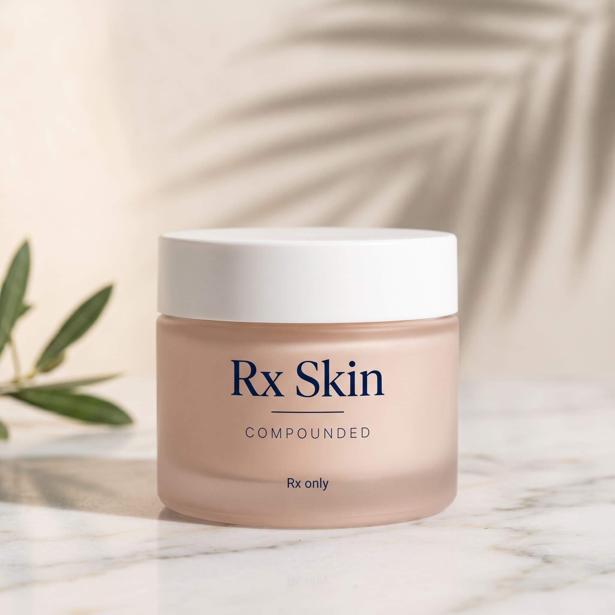 Illustration of a prescription skincare cream jar