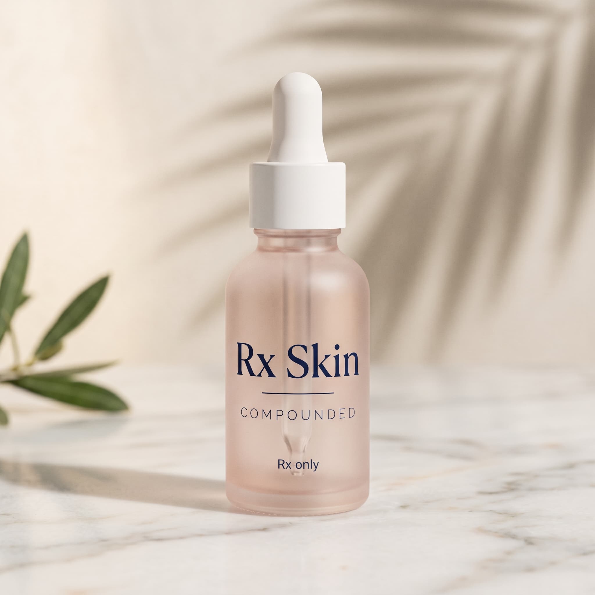Illustration of a compounded prescription skincare serum